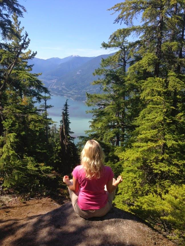 Meditating in the Mountains - Squamish B.C. - 2014