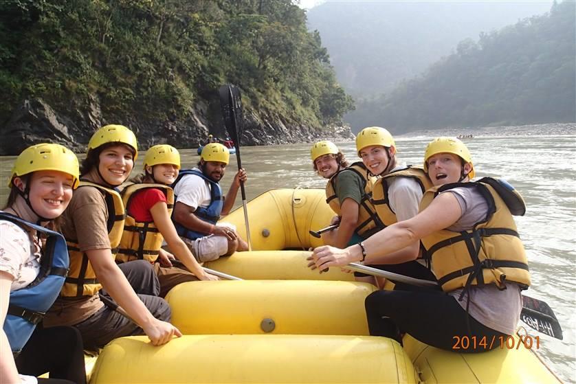 Rafting on the Ganges River
