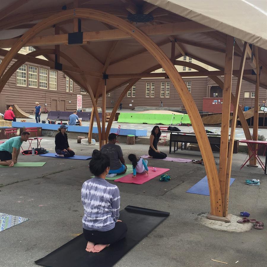 Playland Community Yoga 8.28.16