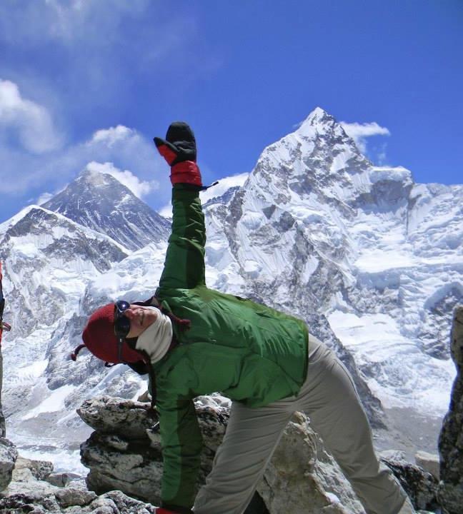 Mt Everest Trikonasana