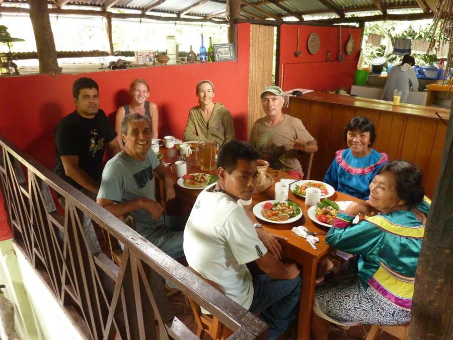 Meal shared at Tambo Ilusion - Peru