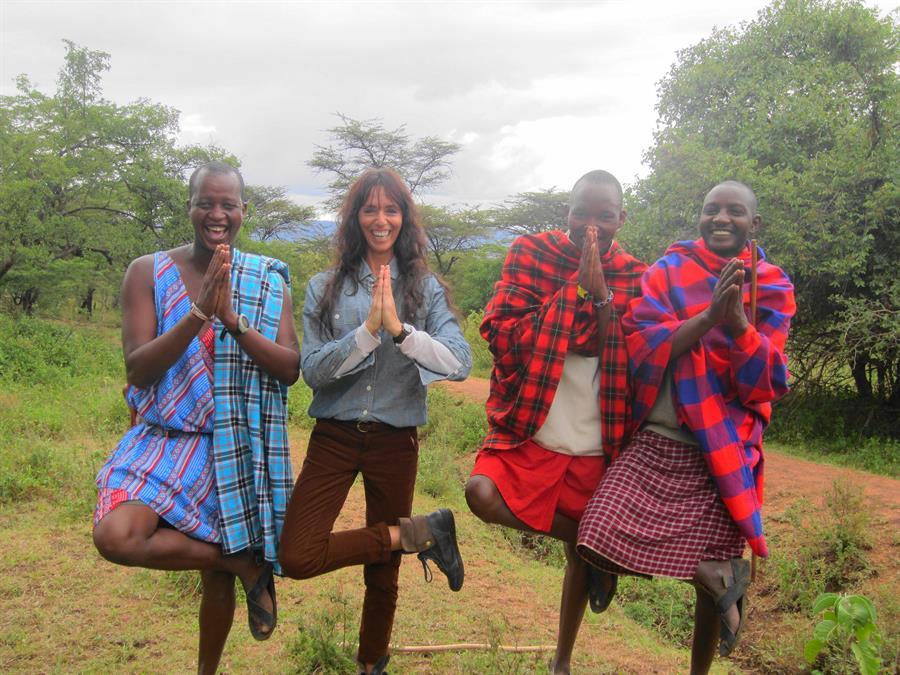 Africa - Masai Mara me and the tribal leaders