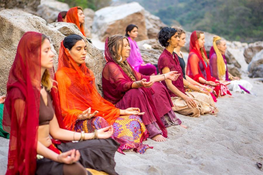 Meditation by the Ganga