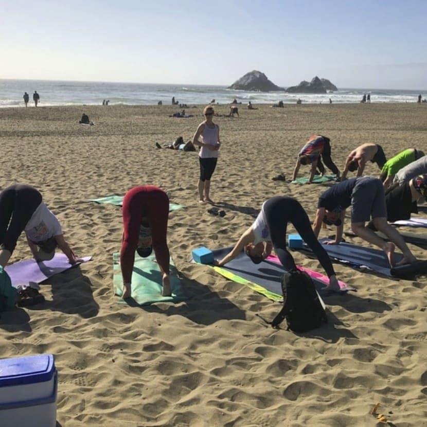 Beach Yoga 1