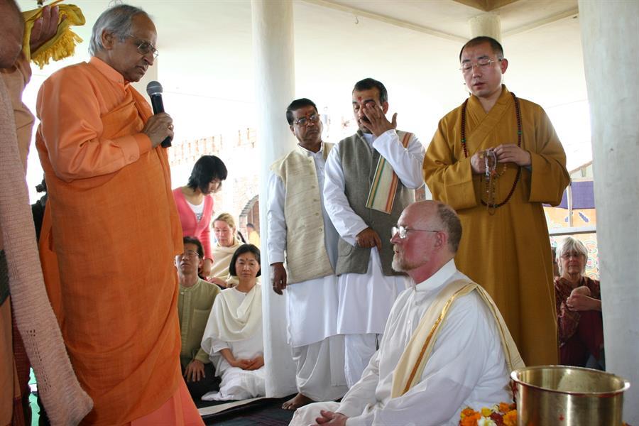 With Abbott of Shaolin Monastery