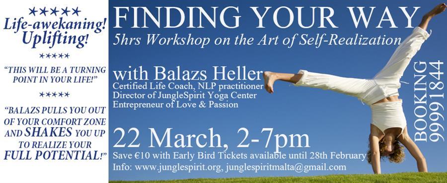 My Life Coaching Workshop, Finding Your Way