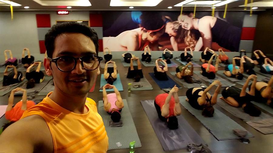 Hot yoga at Fitness First
