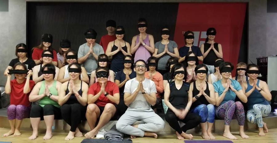Charity Yoga for the blind