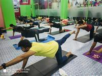 Yoga session at A2B Fitness