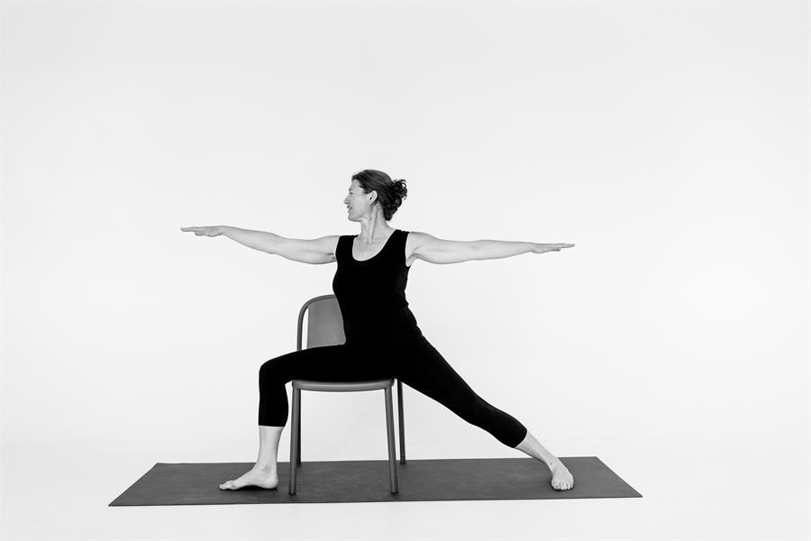 Chapter 1 photo 6 Steadiness and Strength practice warrior two chair variation