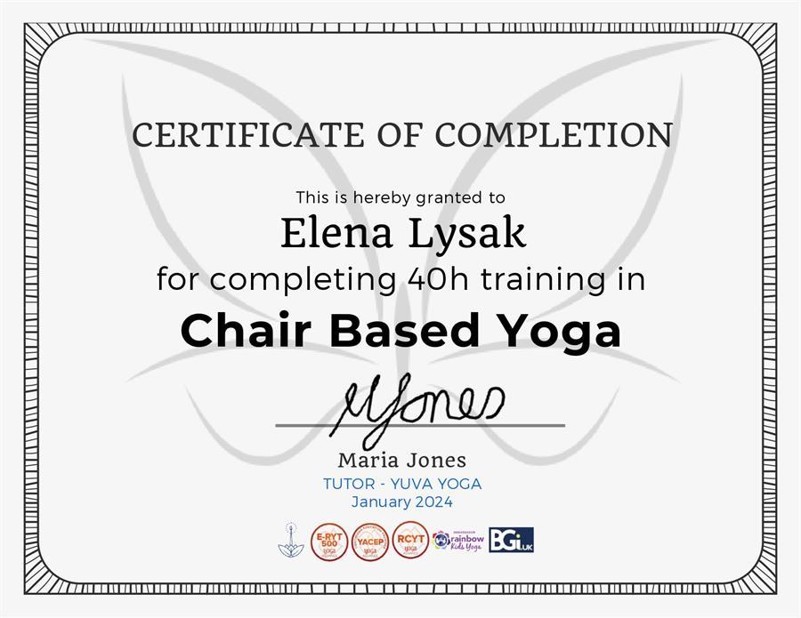 40h Chair Baised Yoga TT Elena LYSAK 2024
