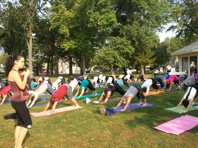 Yoga at City Park 2012