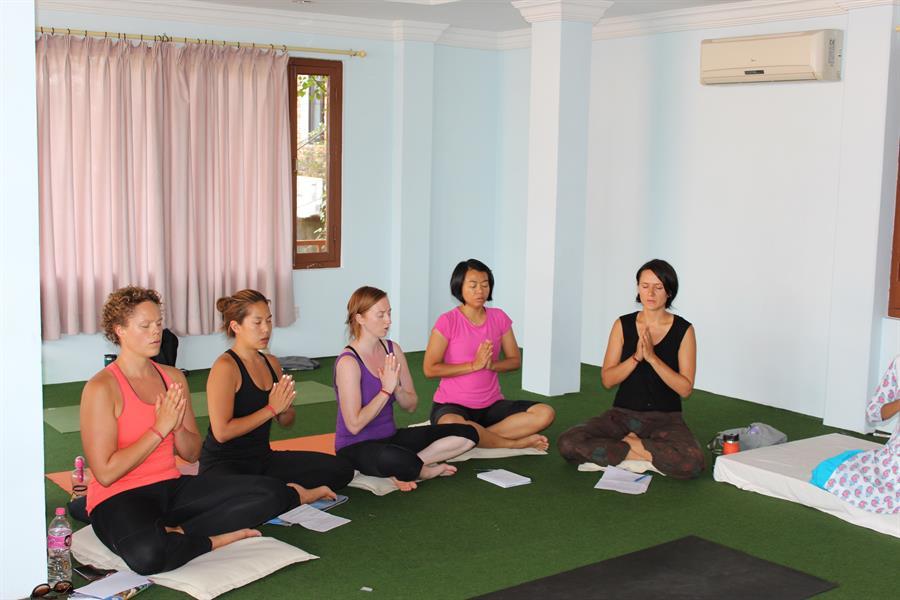 Meditation Session at Rishikul Yogshala