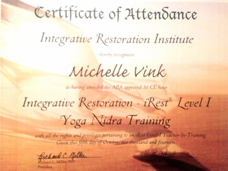 iRest Yoga Nidra Level 1 Training