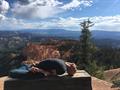 supta vajrasana at Bryce Canyon