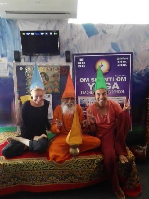 with 106 yr old Swami Yogananda Maharaj Ji 2014