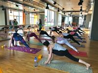 yoga practice in Maleeva club