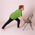 Elsa - age 87 - runners lunge with chair