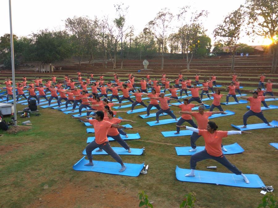 During Advanced Yoga TTP at Sri Sri School of Yoga