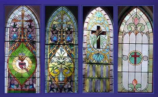 Some of the beautiful windows in the Old Church