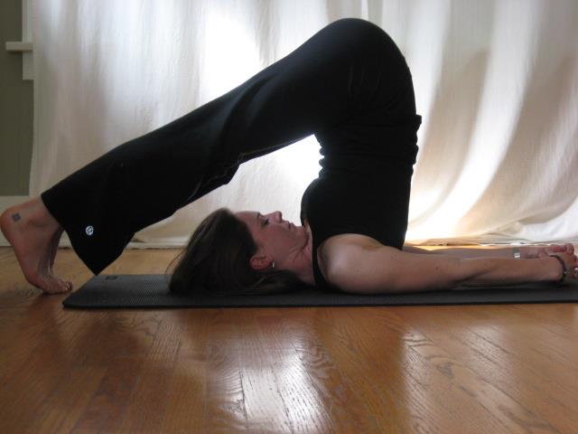Plow pose with yoga mudra