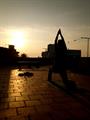Yoga on the roof top, Pondicherry