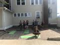 outdoor yoga deck!