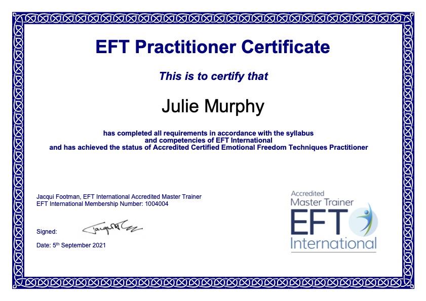 Certificate-05-Julie-Murphy-EFT-Practitioner