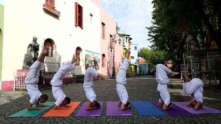 Día internacional de Yoga. Buenos Aires ARGENTINA
