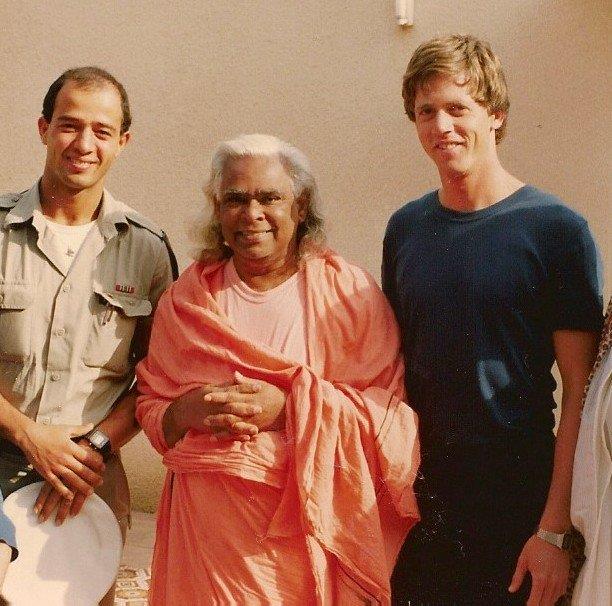 1985, With Swammi Vishnu Devananda