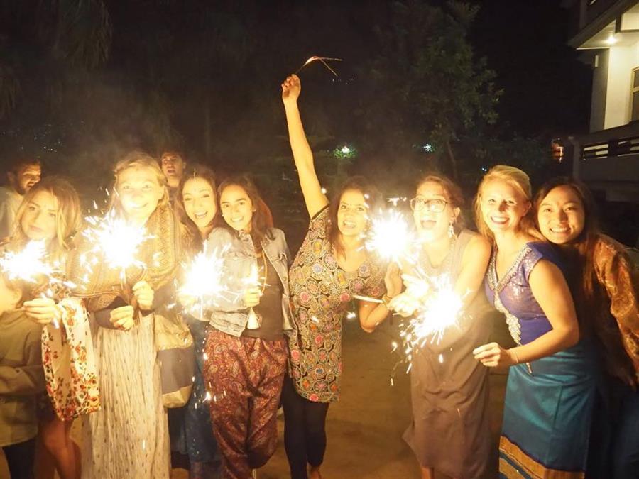 Diwali celebration at rishikul yogshala